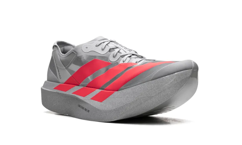 More Adidas Shoes Adizero Adios Pro Evo 2 'Silver Metallic Lucid Red Grey Two'